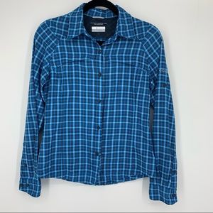 Columbia Shirt Omni Shade Plaid Button Down